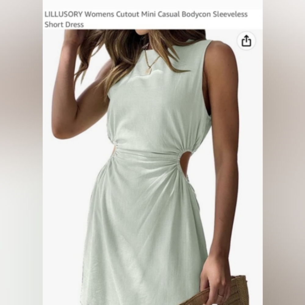LILLUSORY Women’s Mini Casual Bodycon Dress
